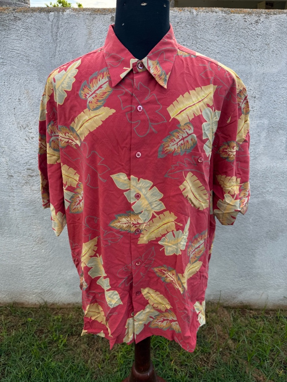 PreOwned Tori Richard Hawaiian Shirt Multicolored Full Button Men's 2XL